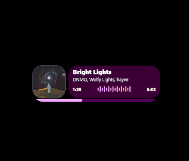 Song and Media screen in VROmniStreamer